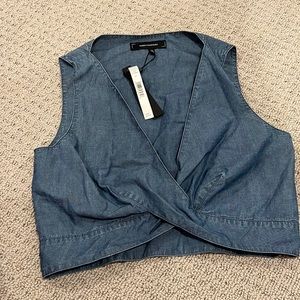 Robert Rodriguez Chambray Crop Top